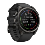 Garmin Fenix 9 47mm Carbon Gray DLC Titanium-Color Smartwatch w/ Built-In Flashlight, AMOLED Display, Black Silicone Band 010-04762-10 - Additional Image 2