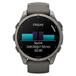 Garmin Fenix 9 47mm Titanium-Color Smartwatch w/ Built-In Flashlight, AMOLED Display, Pebble Gray Silicone Band 010-04762-00 - Additional Image 7