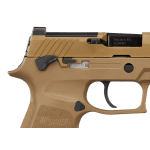 Sig Sauer M18 MA Compliant 9mm Luger 3.9" Bbl Striker Siglite Rail Manual Safety Modular Polymer Grip Coyote Pistol w/(3) 10rd Mags M18-9-CSS-MS-MA - Additional Image 5