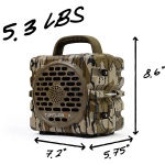 Turtlebox Cub Outdoor Bluetooth Speaker Mossy Oak Bottomland w/ Party & TWS Mode, Crush/Dust Proof, 14hr Battery TB-CUB-G1-MO BTTM-1 - Additional Image 1