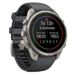 Garmin Fenix 9 Pro 47mm Titanium Smartwatch w/ Built-In Flashlight, AMOLED Display, Graphite-Black Silicone Band 010-04336-25 - Additional Image 2
