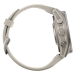 Garmin Fenix 9 43mm Titanium-Color Smartwatch w/ Built-In Flashlight, AMOLED Display, Fog Gray Silicone Band 010-04761-00 - Additional Image 4