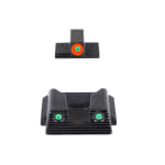 Ameriglo Trooper Sight Set w/ Green Tritium Rear & Green Tritium Dot with Orange Outline Front for S&W Bodyguard 2.0 SWBG-823 - Additional Image 1
