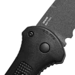 Benchmade Claymore 154CM Stainless Steel 60-62HRC Tanto Serrated 3.6" Knife w/Black Grivory Handle 9071SBK-02 - Additional Image 3
