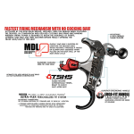 T.R.U. Ball Archery The Ultimate Flex 3 Finger (Ergo Fit Handle Technology) Black/QuickSilver Medium Handle Release TTUF-BKQS-M - Additional Image 2