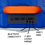 Turtlebox GameDay Series 2.0 Original Outdoor Bluetooth Speaker w/ Party Mode, Waterproof, 25hr Battery, Blue/Orange TB-ORIG-G3-BLUE-WHT-BLORG-2 - Additional Image 4