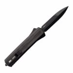 Tekto A7 Zastava Black S35VN Spear Point Blade Black Wood Handle Black Accents Fine Edge Automatic/OTF Knife A7R-T6WBK-S35BK4-A1 - Additional Image 1