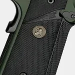 Springfield Armory 1911 Loaded .45 ACP 5" Bbl OD Green Handgun w/ 3-Dot Tritium Sights, Speed Trigger, Accessory Rail, 2x7rd Mags PX9105MLCA18 - Additional Image 3