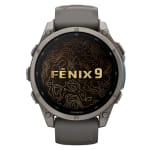 Garmin Fenix 9 47mm Titanium-Color Smartwatch w/ Built-In Flashlight, AMOLED Display, Pebble Gray Silicone Band 010-04762-00 - Additional Image 1