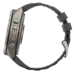 Garmin Fenix 9 Pro 51mm Titanium Smartwatch w/ inReach, Solar Display, Pebble Gray-Silver Gray Silicone Band 010-04339-00 - Additional Image 12