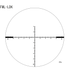 March FX Tactical 4.5-28x52mm FML-LDK Reticle 0.1MIL FFP Non-Illuminated Riflescope w/Shuriken Dial Lock D28HV52WFMLX - Reticle Image 1