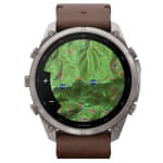 Garmin Fenix 9 Pro 51mm Titanium Smartwatch w/inReach Premium,AMOLED Display, Walnut Leather Band & Pebble Gray-Silver Gray Silicone Band 010-04337-40 - Additional Image 9