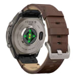 Garmin Fenix 9 Pro 47mm Titanium Smartwatch w/inReach Premium,AMOLED Display, Walnut Leather Band & Pebble Gray-Silver Gray Silicone Band 010-04336-40 - Additional Image 10