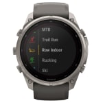 Garmin Fenix 9 Pro 51mm Titanium Smartwatch w/ inReach, Solar Display, Pebble Gray-Silver Gray Silicone Band 010-04339-00 - Additional Image 6