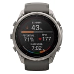 Garmin Fenix 9 Pro 51mm Titanium Smartwatch w/ inReach, Solar Display, Pebble Gray-Silver Gray Silicone Band 010-04339-00 - Additional Image 5