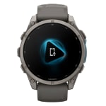 Garmin Fenix 9 47mm Titanium-Color Smartwatch w/ Built-In Flashlight, AMOLED Display, Pebble Gray Silicone Band 010-04762-00 - Additional Image 5