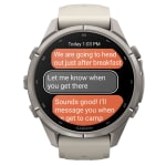 Garmin Fenix 9 Pro 43mm Titanium Smartwatch w/ inReach, AMOLED Display, Fog Gray-Dark Sandstone Silicone Band 010-04335-80 - Additional Image 7