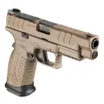 Springfield Armory XD(M) Elite 10mm 4.5" Bbl FDE Optic Ready Handgun w/ Fiber Optic Sights, TacRack RS, 2x16rd Mags XDME94510FHCOSP - Additional Image 1