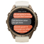 Garmin Fenix 9 Pro 43mm Autumn Gold Titanium Smartwatch w/ inReach, AMOLED Display, Cream-French Gray Silicone Band 010-04335-20 - Additional Image 7