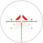 Colt Optics VMR 1-8x28 34mm FFP QR-19 MOA BDC Duplex Ranging Reticle Telescopic Black Riflescope w/CR2032 Battery V107-101 - Reticle Image 2