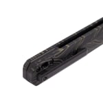 Tekto F2 Bravo Black D2 Blade Damascus G10 Handle Black Titanium Accents Fine Edge Folding Knife F2R-G1MX-D2BK1-A1 - Additional Image 4