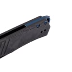 Tekto F1 Alpha Black D2 Blade Forged Carbon Handle Blue Accents Fine Edge Folding Knife F1R-CCBK-D2BK1-A2 - Additional Image 5