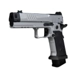 Sig Sauer P211 Quicksilver 9mm 4.4" Bbl Compensator SAO Fiber Optic SIG-LOC PRO BLK/SLV Pistol w/(1) 23rd, (2) 21rd Mags, & Magwell 211F-9-GTO-SILVER - Additional Image 2