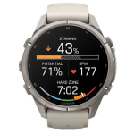 Garmin Fenix 9 Pro 43mm Titanium Smartwatch w/ Built-In Flashlight, AMOLED Display, Fog Gray-Dark Sandstone Silicone Band 010-04335-85 - Additional Image 3