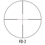March Compact 1.5-15x42mm FD-2 Reticle 0.1 MIL SFP Illuminated Riflescope D15V42TIML-FD-2 - Reticle Image 1