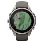 Garmin Fenix 9 Pro 51mm Titanium Smartwatch w/ Solar Display, Pebble Gray-Silver Gray Silicone Band 010-04339-05 - Additional Image 7