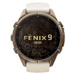 Garmin Fenix 9 Pro 43mm Autumn Gold Titanium Smartwatch w/ inReach, AMOLED Display, Cream-French Gray Silicone Band 010-04335-20 - Additional Image 1
