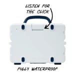 Turtlebox GameDay Series 2.0 Original Outdoor Bluetooth Speaker w/ Party Mode, Waterproof, 25hr Battery, White/Navy TB-ORIG-G3-WHT-DKBLUE-DKBLUE-2 - Additional Image 3