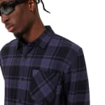 Oakley Men's Black/Graphite/Amethyst Lifestyle Podium Plaid Ls Flannel FOA402573-9QX - Additional Image 5