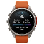 Garmin Fenix 9 Pro 47mm Titanium Smartwatch w/ inReach, AMOLED Display, Autumn Orange-Spark Orange Silicone Band 010-04336-00 - Additional Image 9