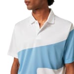Oakley Men's Stonewash Blue M Golf Oakley Reduct Wave Polo FOA404357-6EK-M - Additional Image 6