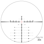 March FX Tactical 5-42x56mm G2 FFP FMA-TR1 Reticle 1/4MOA 6Level Illum Riflescope D42HV56WFIMAX-G2-FMA-TR1 - Reticle Image 1