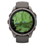 Garmin Fenix 9 47mm Titanium-Color Smartwatch w/ Built-In Flashlight, AMOLED Display, Pebble Gray Silicone Band 010-04762-00 - Additional Image 6