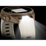 Garmin Fenix 9 Pro 43mm Autumn Gold Titanium Smartwatch w/ inReach, AMOLED Display, Cream-French Gray Silicone Band 010-04335-20 - Additional Image 12