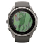 Garmin Fenix 9 Pro 51mm Titanium Smartwatch w/ inReach, Solar Display, Pebble Gray-Silver Gray Silicone Band 010-04339-00 - Additional Image 10