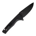 Tekto F3 Charlie Black D2 Blade Black G10 Handle Black Accents Drop Lock Fine Edge Folding Knife F3R-G1BK-D2BK1-A1 - Additional Image 1
