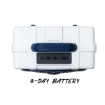 Turtlebox GameDay Series 2.0 Original Outdoor Bluetooth Speaker w/ Party Mode, Waterproof, 25hr Battery, White/Navy TB-ORIG-G3-WHT-DKBLUE-DKBLUE-2 - Additional Image 2