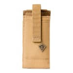 First Tactical Tactix Media Medium 500D Nylon Coyote Pouch 2.5x5.25x.75"" w/ 2 Hooked Lynx Attachments 180018-060-1SZ - Additional Image 2