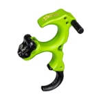 T.R.U. Ball Archery Honey Badger Claw Flex CK 3 Finger Aluminum/Brass Zombie Green Cerakote Small Handle Release THBF-CKGR-S - Additional Image 1