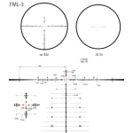 March FX PRS Wide Angle 5-42x56mm G2 FFP FML-3 Reticle 0.1MIL Non-Illum Riflescope w/Writable Turrets D42HV56WFML-G2-FML-3 - Reticle Image 1