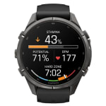 Garmin Fenix 9 Pro 43mm Carbon Gray DLC Titanium Smartwatch w/ inReach, AMOLED Display, Black-Pebble Gray Silicone Band 010-04335-10 - Additional Image 3