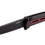 Tekto F4 Echo Black S35VN Blade Aluminum Handle Red G10 Inserts Black Accents Drop Lock Fine Edge Folding Knife F4R-T6GRD-S35BK5-A1 - Additional Image 4