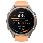 Garmin Fenix 9 Pro 43mm Titanium Smartwatch w/ inReach, AMOLED Display, Shell Pink-Autumn Orange Silicone Band 010-04335-00 - Additional Image 3
