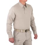 First Tactical Men's V2 Pro Performance Short Sleeve Shirt Silver Tan 112012-065 - Additional Image 2