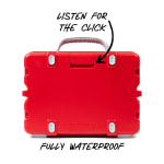 Turtlebox GameDay Series 2.0 Original Outdoor Bluetooth Speaker w/ Party Mode, Waterproof, 25hr Battery, Scarlet/Grey TB-ORIG-G3-RED-GRAY-GRAY-2 - Additional Image 3