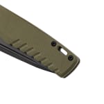 Tekto F3 Charlie Black D2 Blade OD Green G10 Handle Black Accents Drop Lock Fine Edge Folding Knife F3R-G1OD-D2BK1-A1 - Additional Image 4